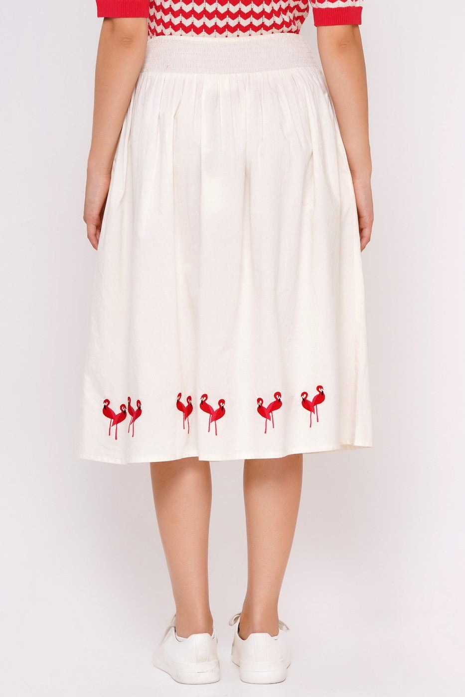 Rock mit Flamingos, Ivory