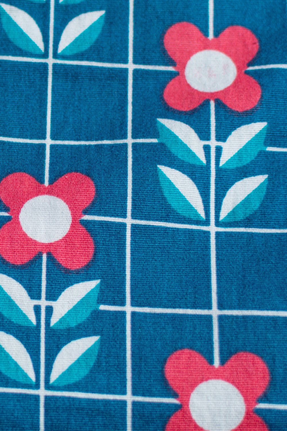 Kleid mit Retrocharme, Floral Grid