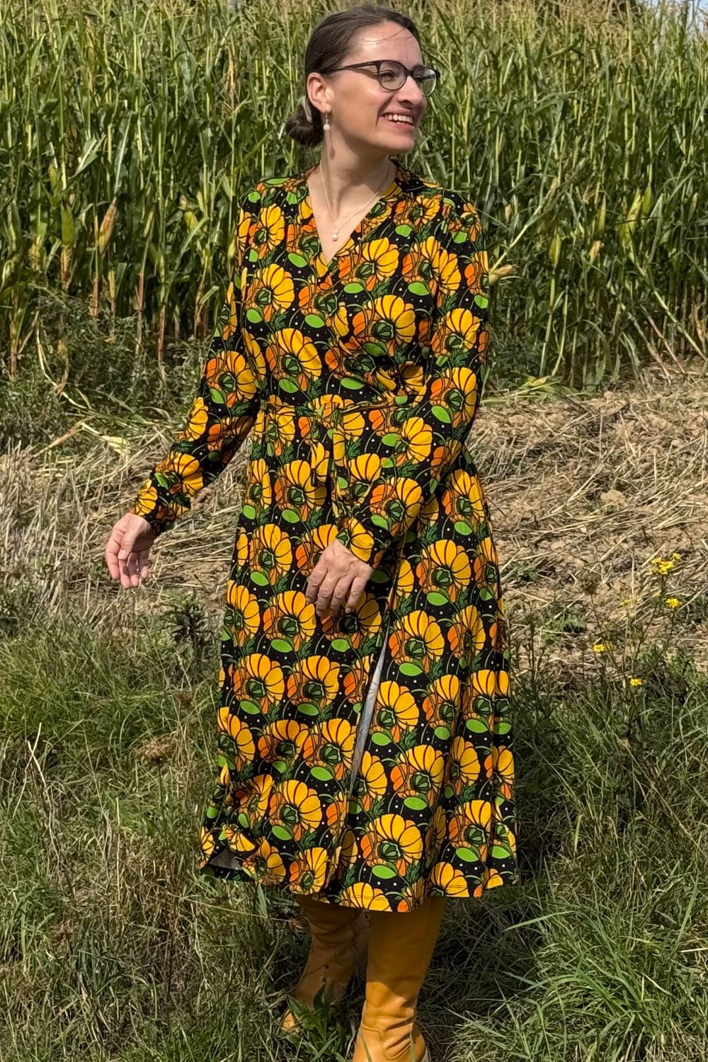 Kleid Anna-Klara Dress, Kronblad Senap