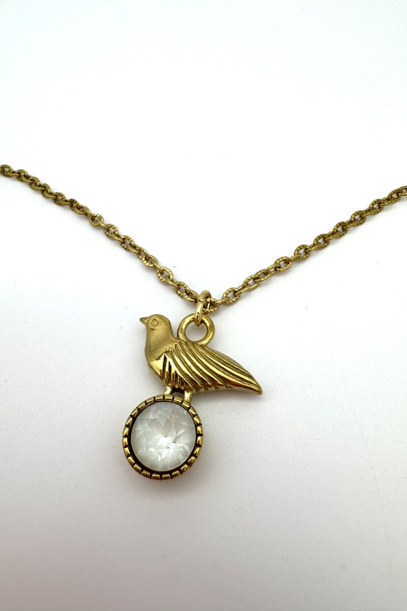 Kette Merle Chain Vogel, Gold & Frost