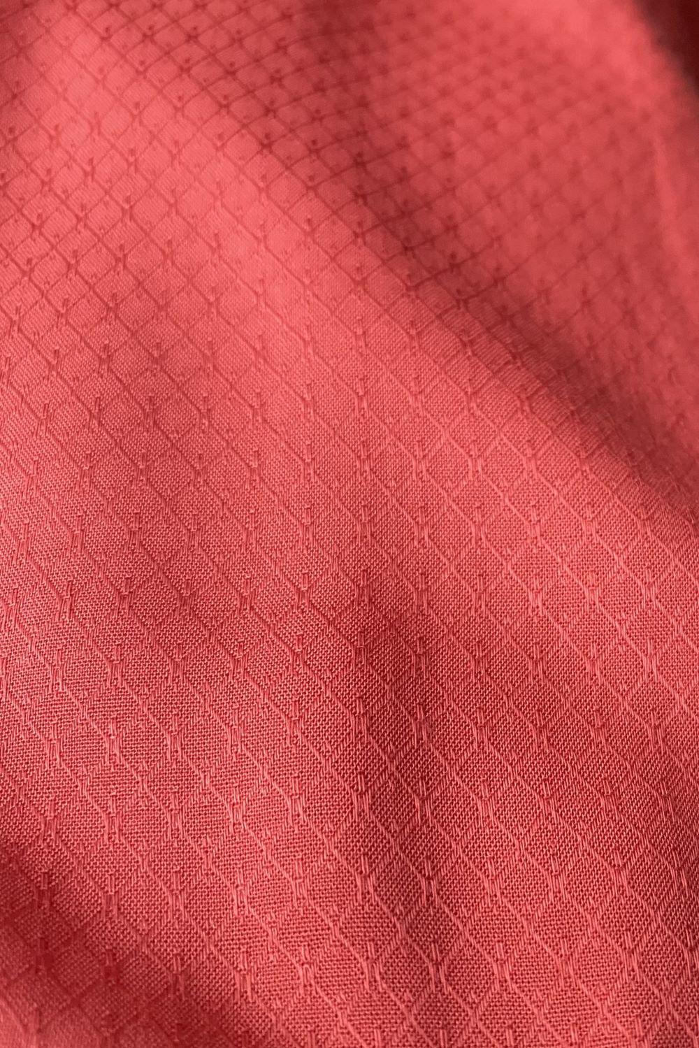 tailliertes Kleid Flügelärmel, Solid Coral