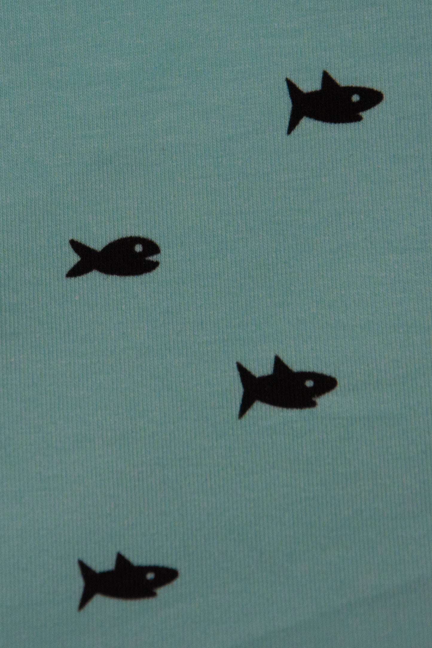 Jersey 'Shark Diving', Haie auf Ozeangrün (Preis pro halben Meter)