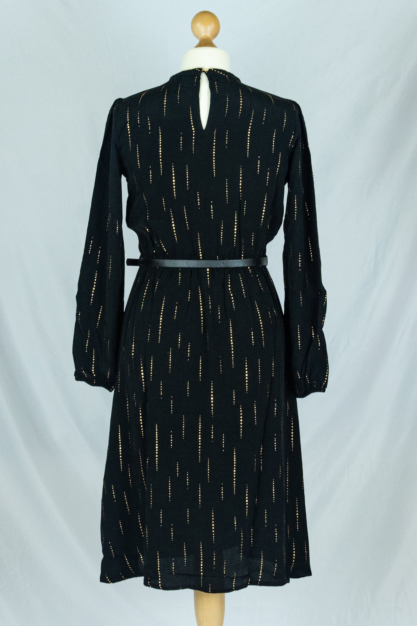 Kleid Poppin In, Glitzer Sparkle Black Gold