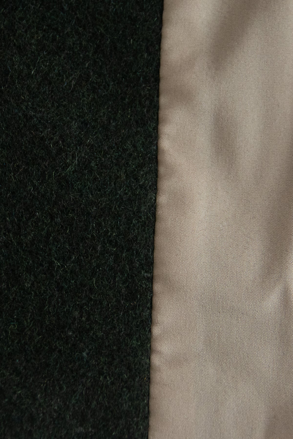 Wool Long Coat, Bottle Green