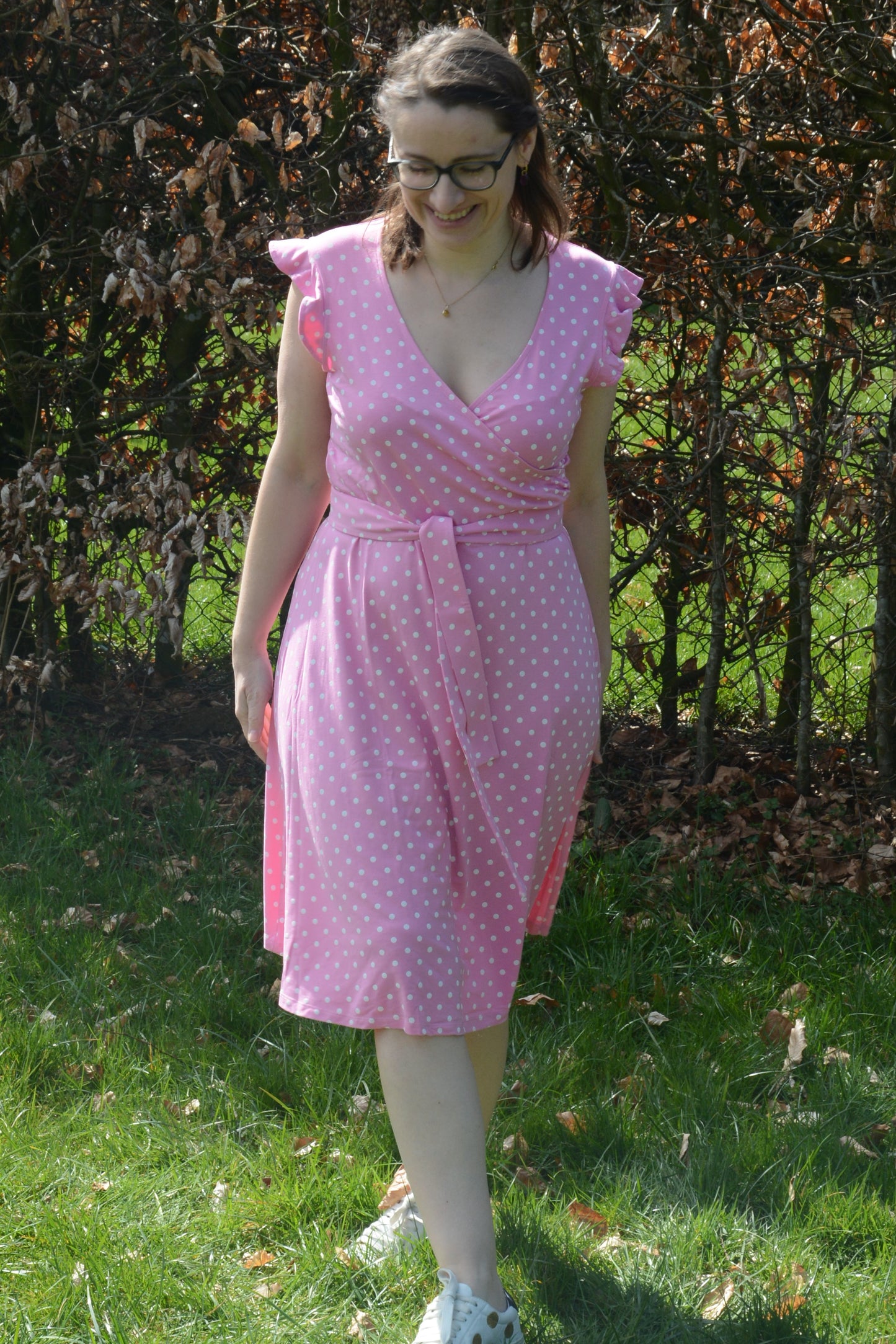 Kleid Boel, Dot Pink