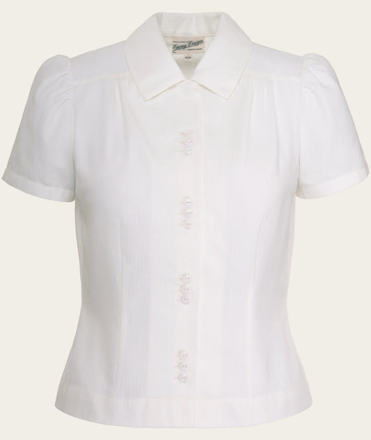 That Same Old Favorite Blouse, White Soft Cotton