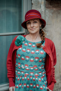 tailliertes Jersey-Kleid, Fromage