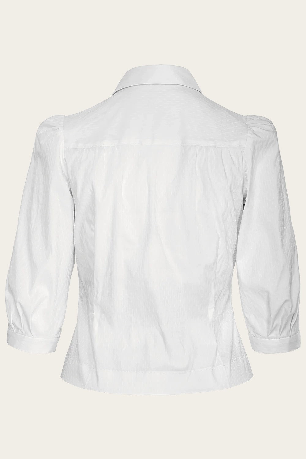 The Bookworm Blouse, Crisp White Cotton