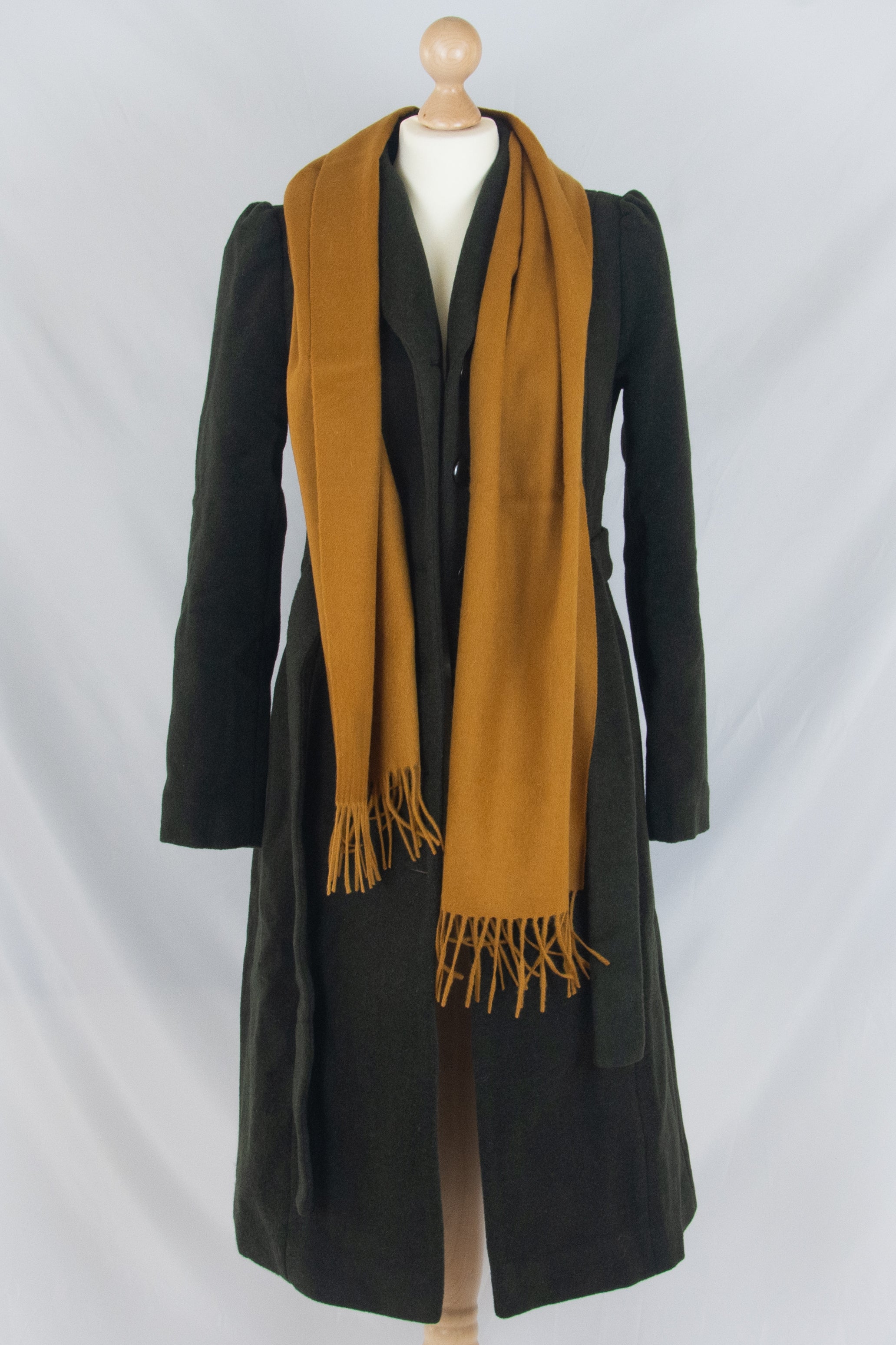 Biellese Wool Scarf, mustard