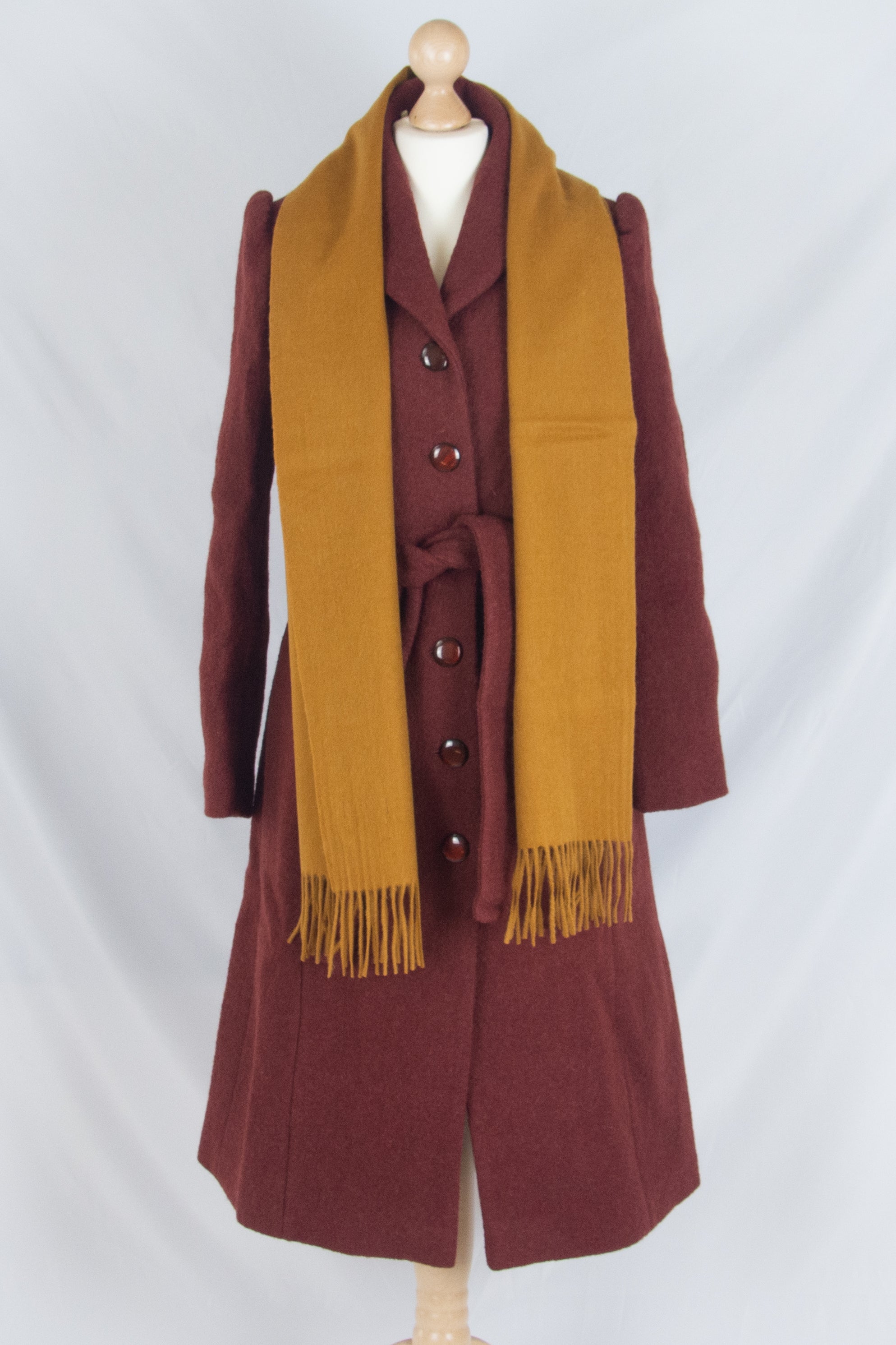 Biellese Wool Scarf, mustard