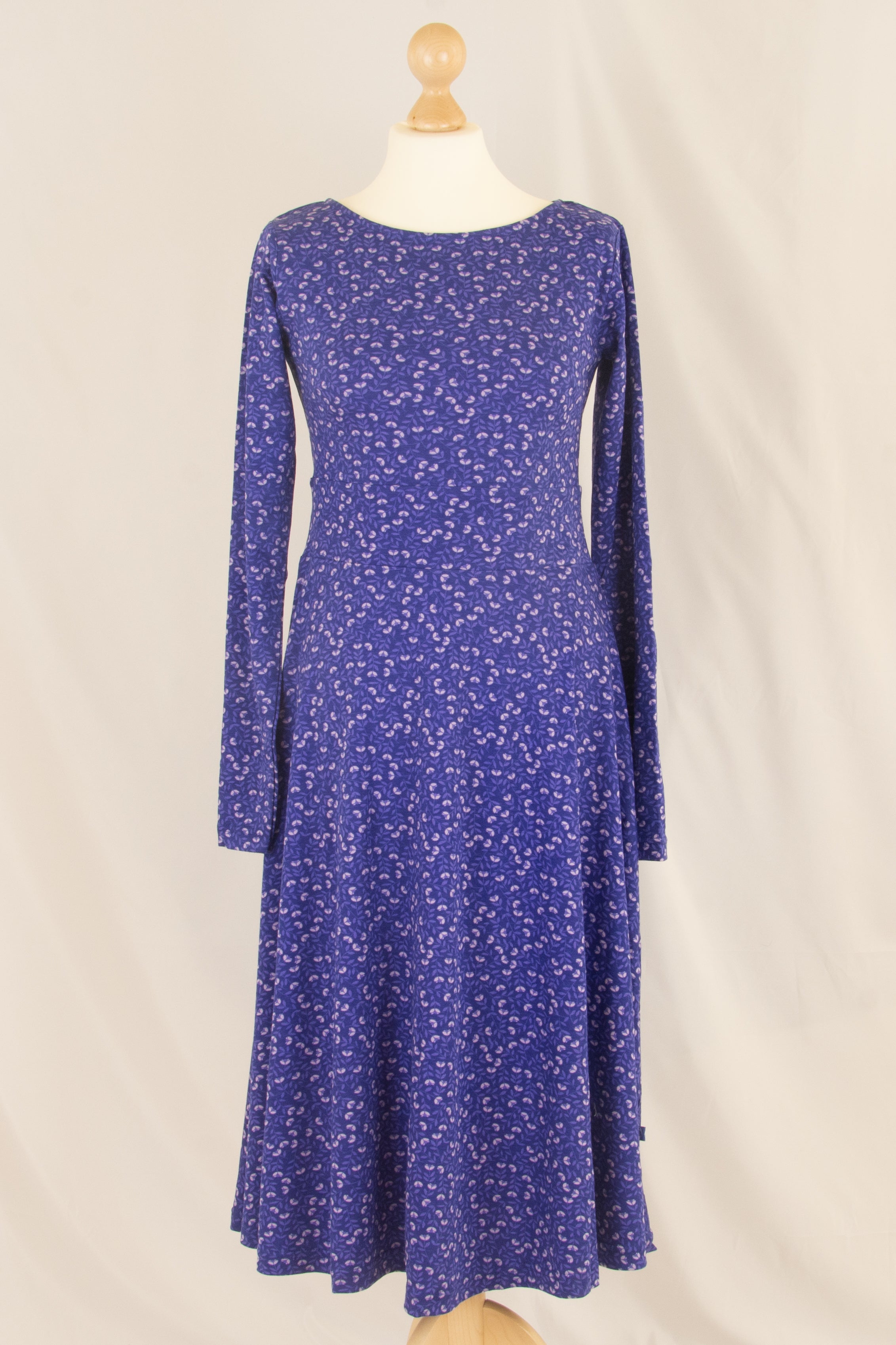 Danesigrid Kleid, Deep Marine Fleurie