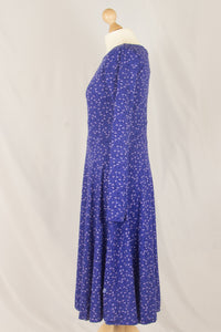 Danesigrid Kleid, Deep Marine Fleurie