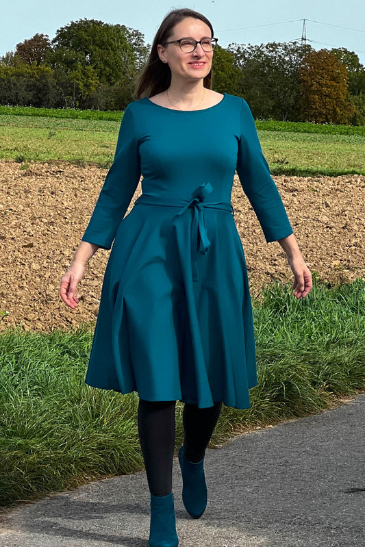 Ballerina Dress, Petrol Punty