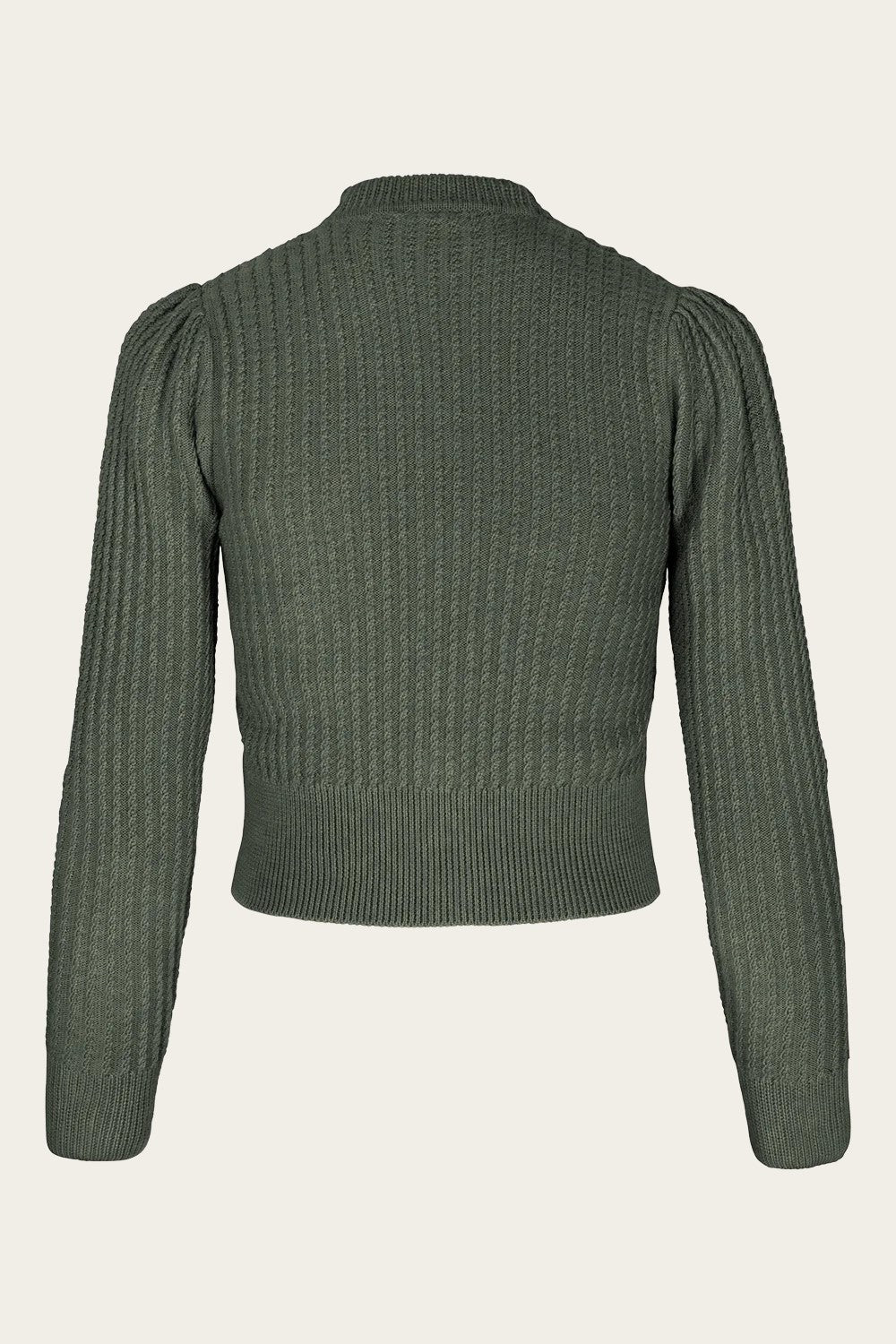 The Scandi Summer Cardi, Sea Green Mélange Wool