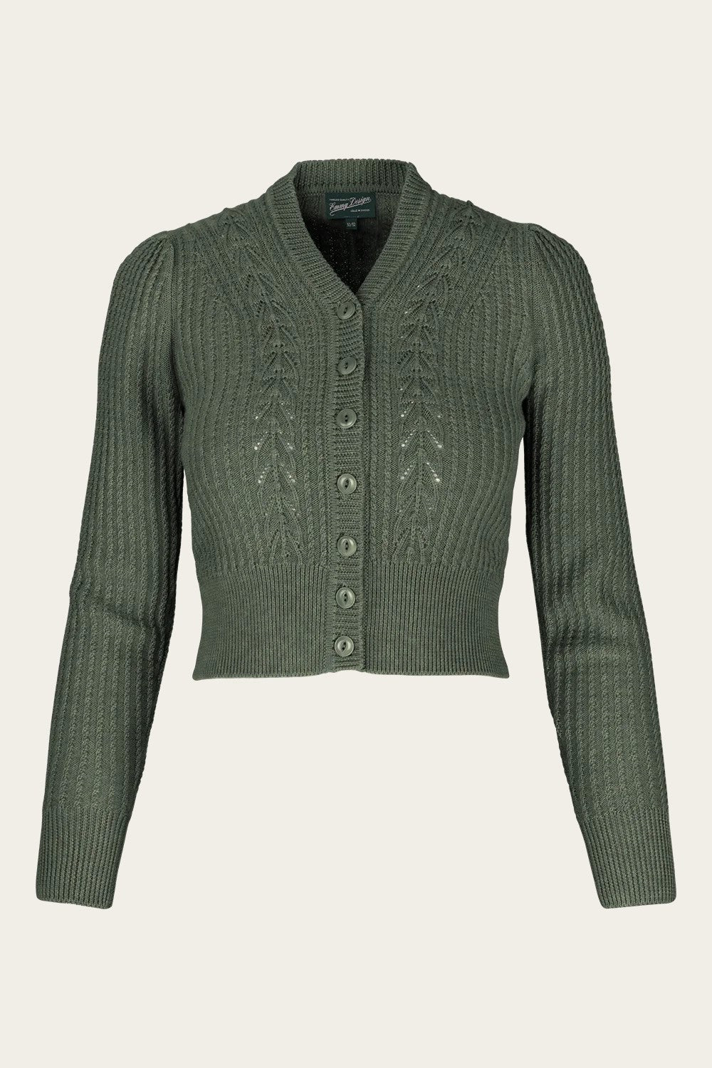 The Scandi Summer Cardi, Sea Green Mélange Wool