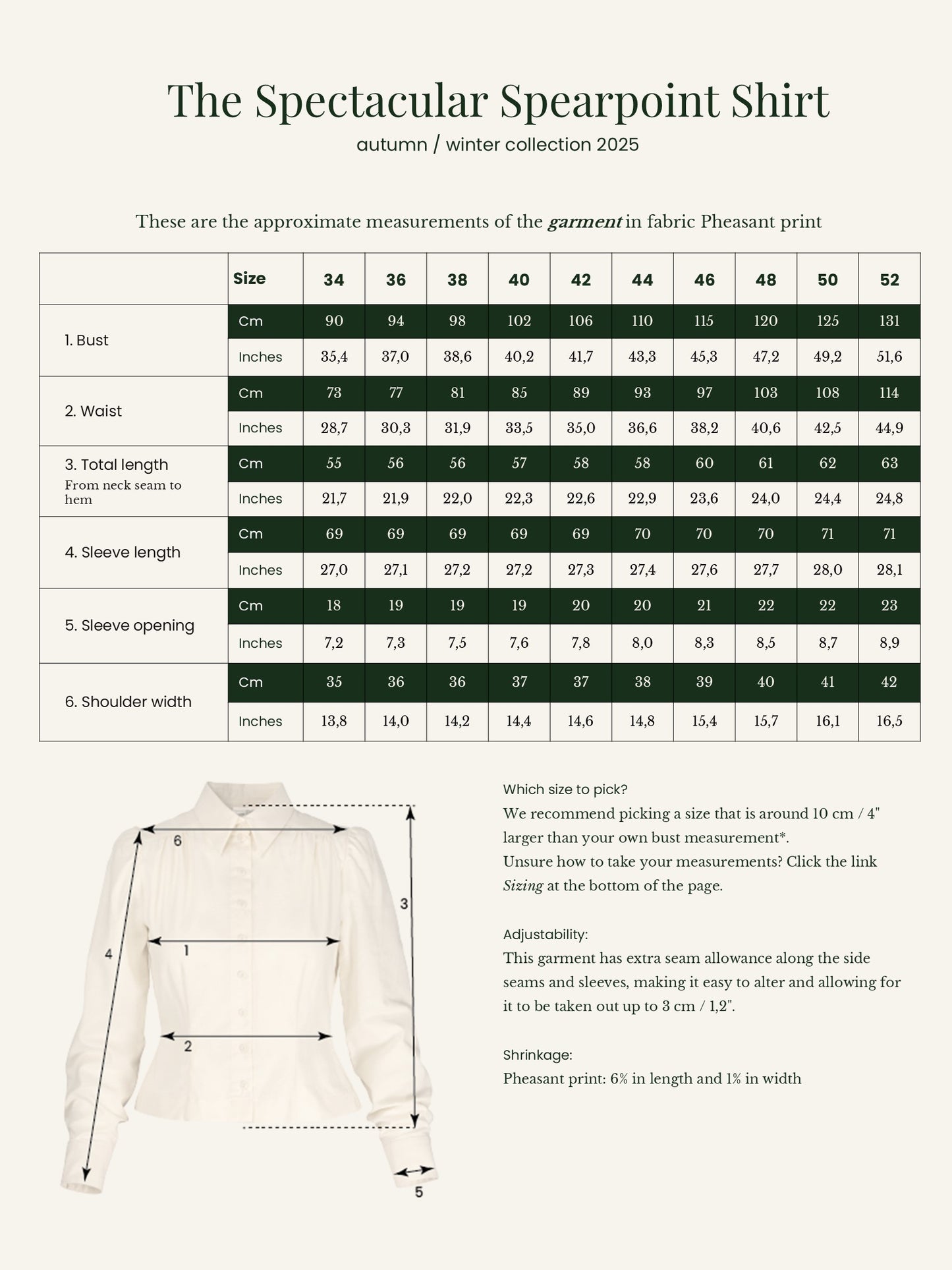 The Spectacular Spearpoint Shirt, Heather Pheasant Print