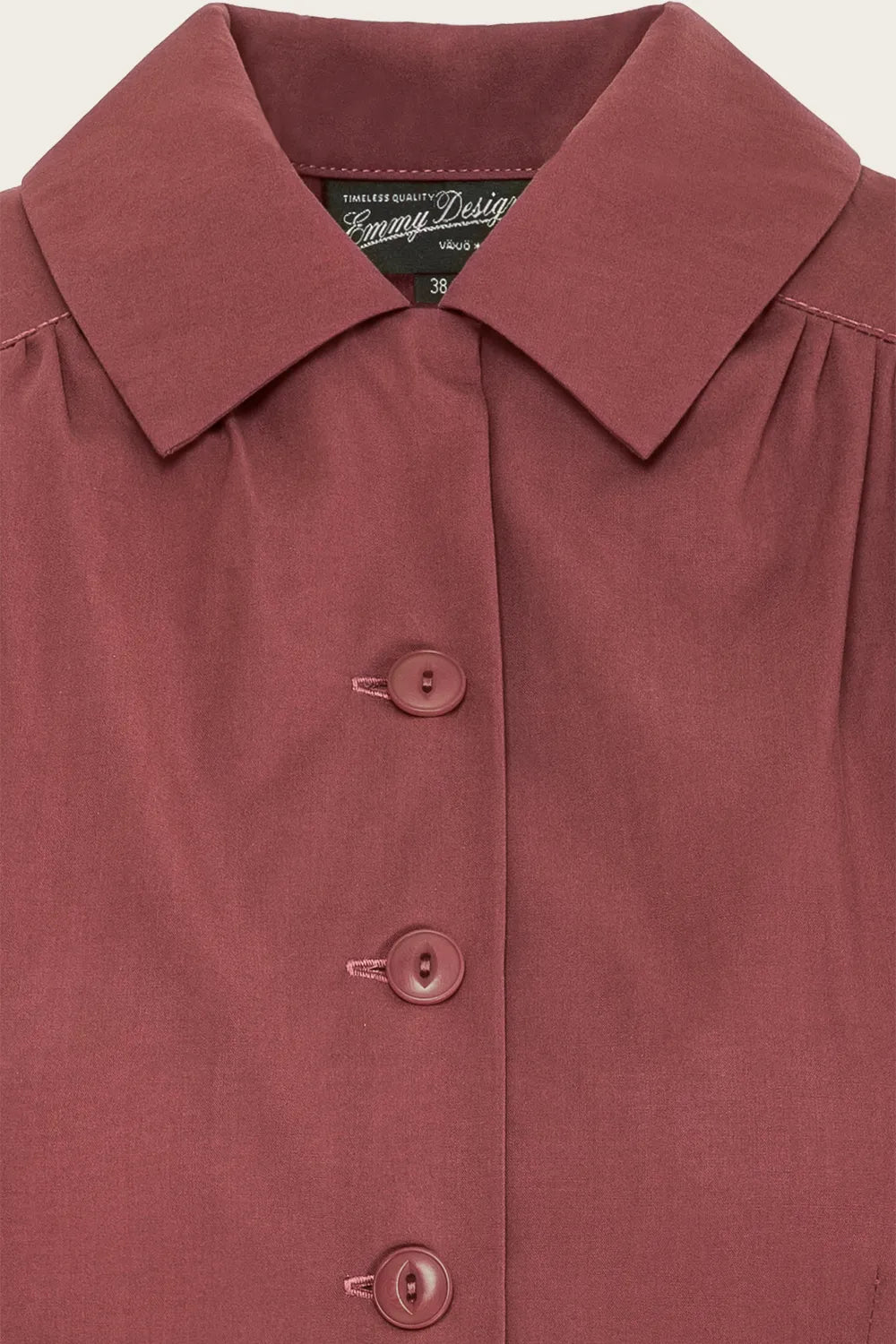 That Same Old Favorite Blouse, Rust - taillierte Bluse kurzarm rostrot