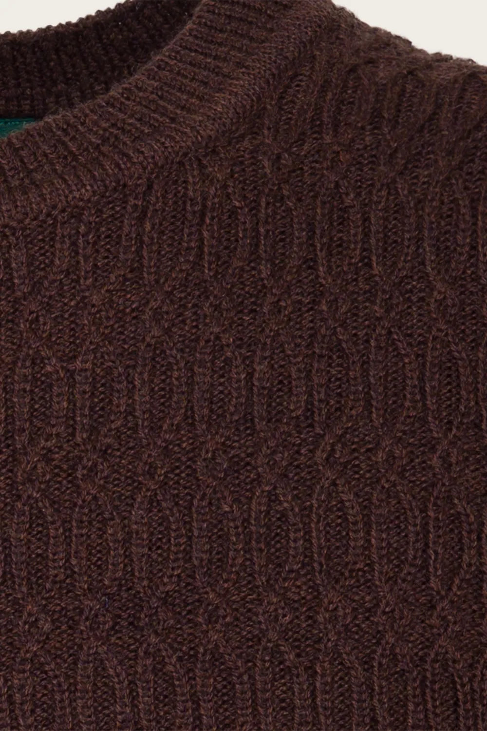 The All Round Sweater, Coffee Mélange Wool - Strickpulli braun