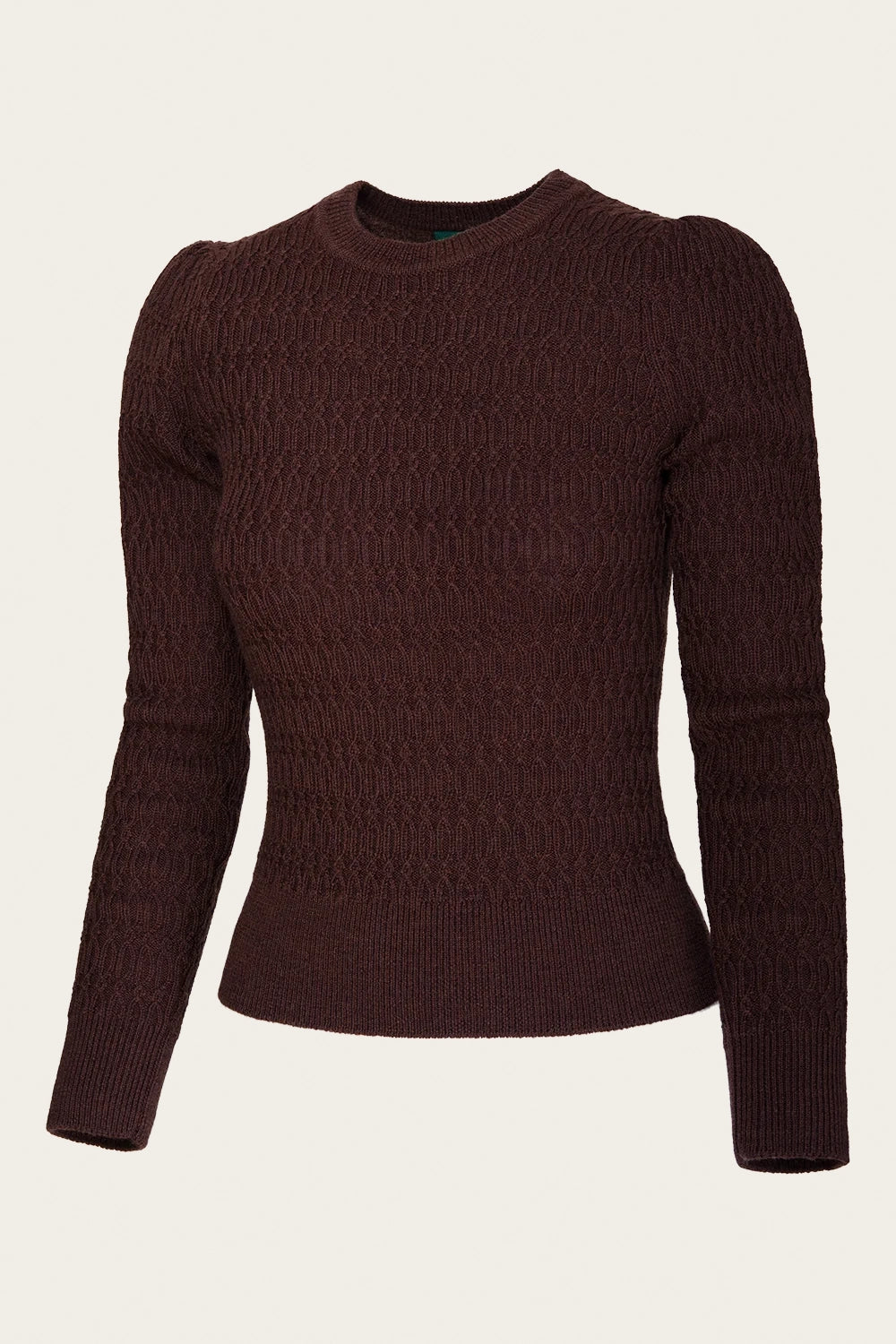 The All Round Sweater, Coffee Mélange Wool - Strickpulli braun