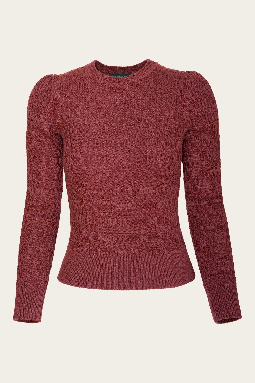 The All Round Sweater, Rust Wool - Strickpulli rostrot