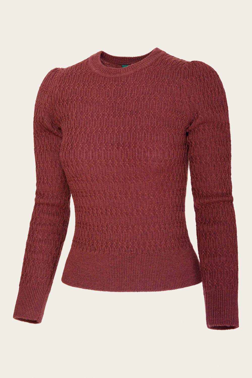 The All Round Sweater, Rust Wool - Strickpulli rostrot