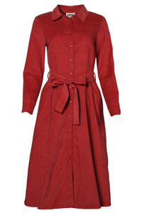 Midi-Kordkleid, Garnet