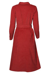 Midi-Kordkleid, Garnet