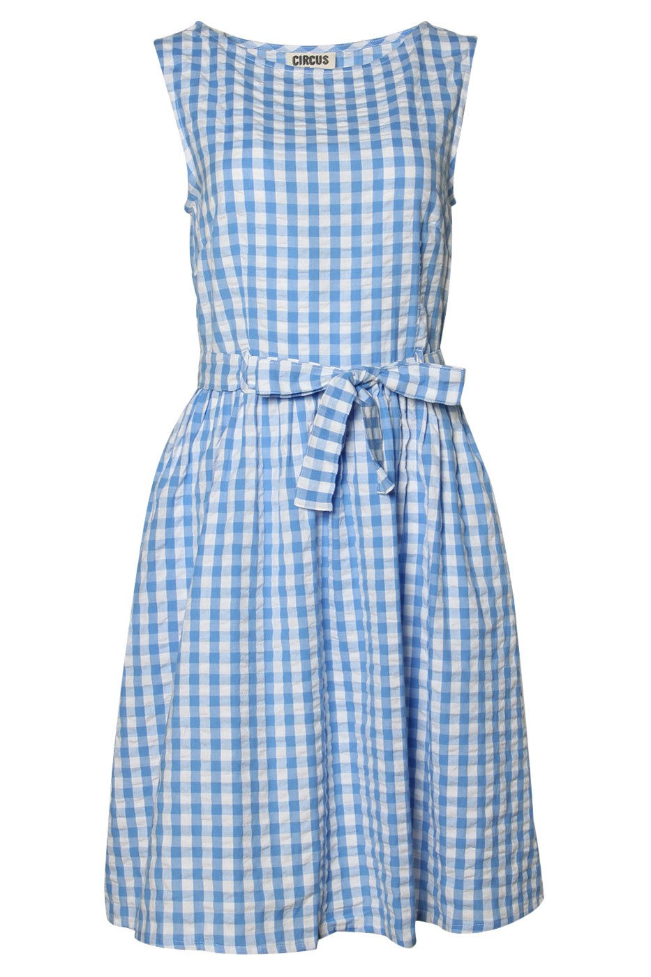 Ärmelloses Kleid Brigette, Blue Check