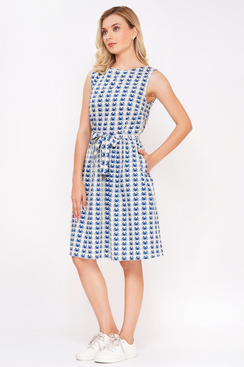 Ärmelloses Kleid, Krabben