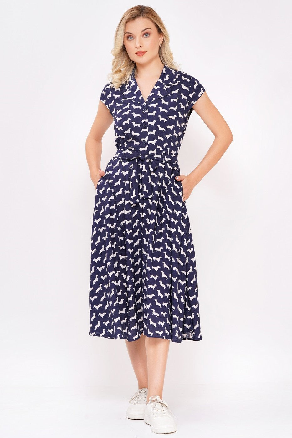 Midi-Kleid, Dackel