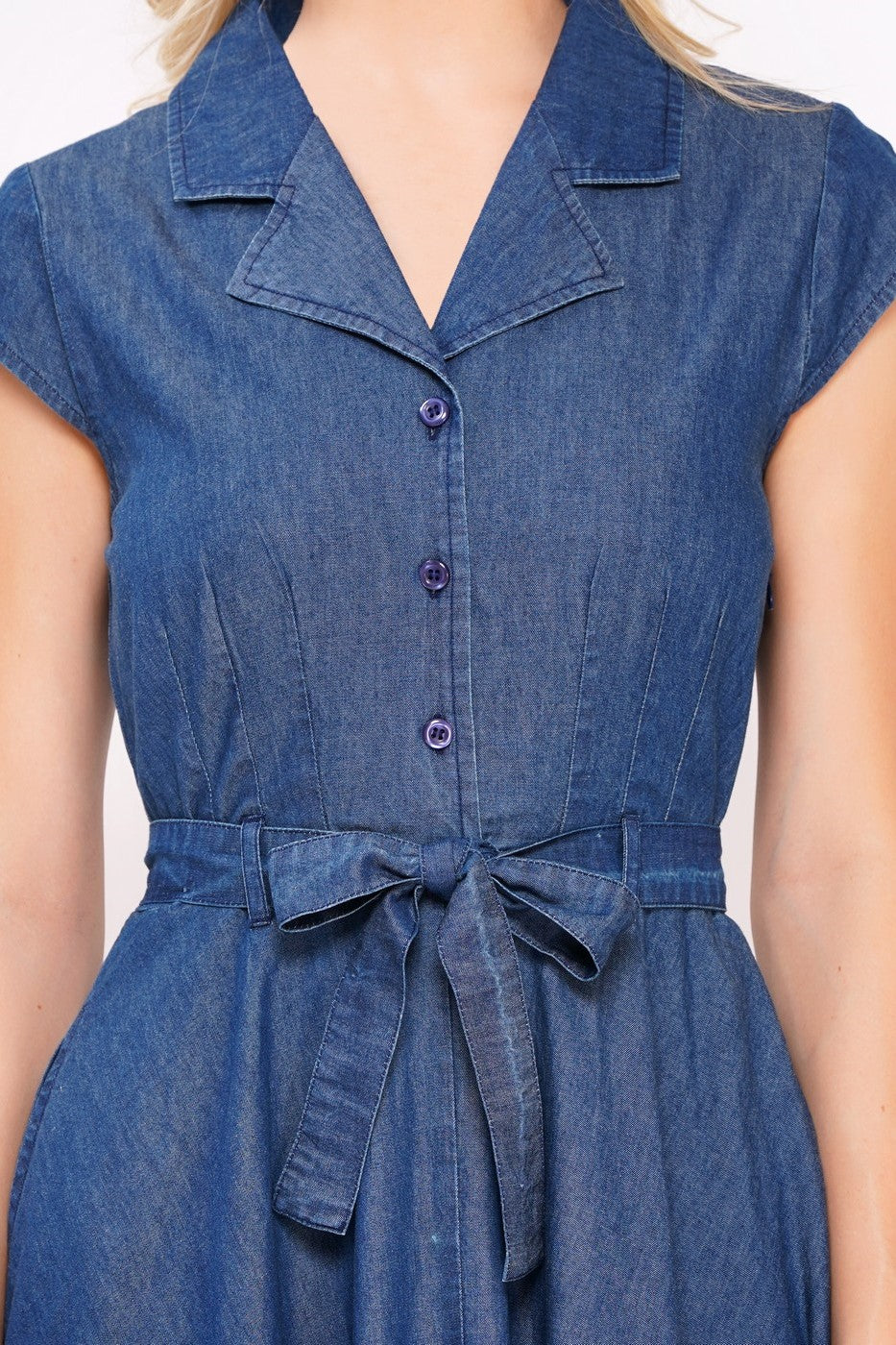Midi-Kleid, Denim