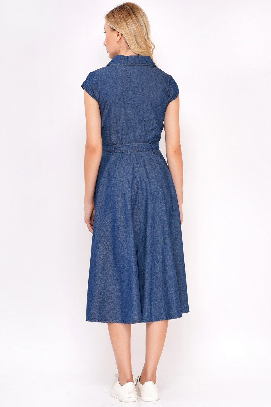Midi-Kleid, Denim