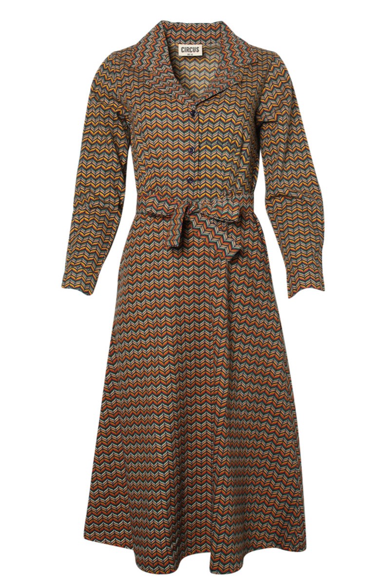 Hemdblusenkleid mit Kragen Midi, Sycamore