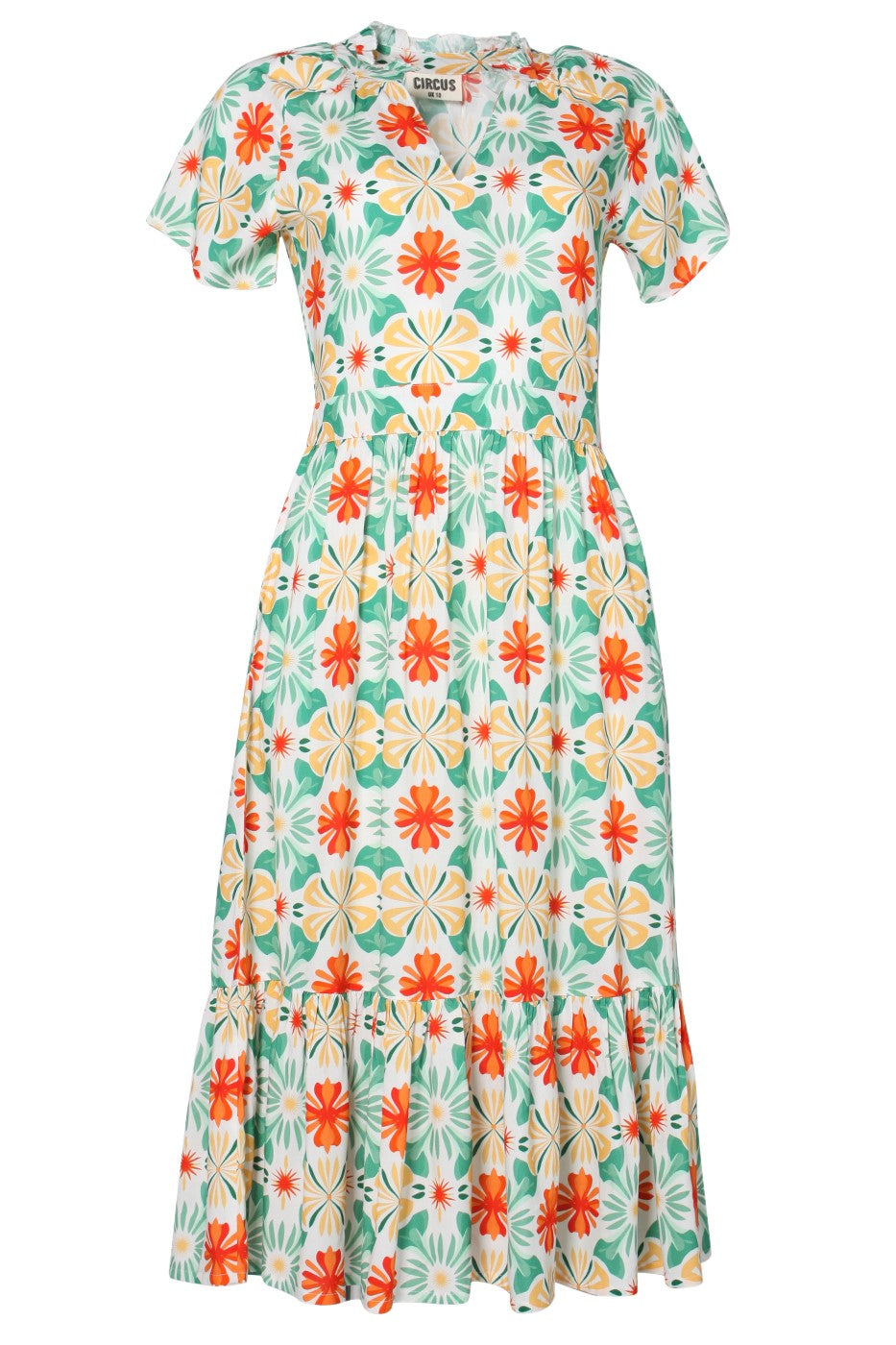 luftiges Midikleid, Tiki Floral