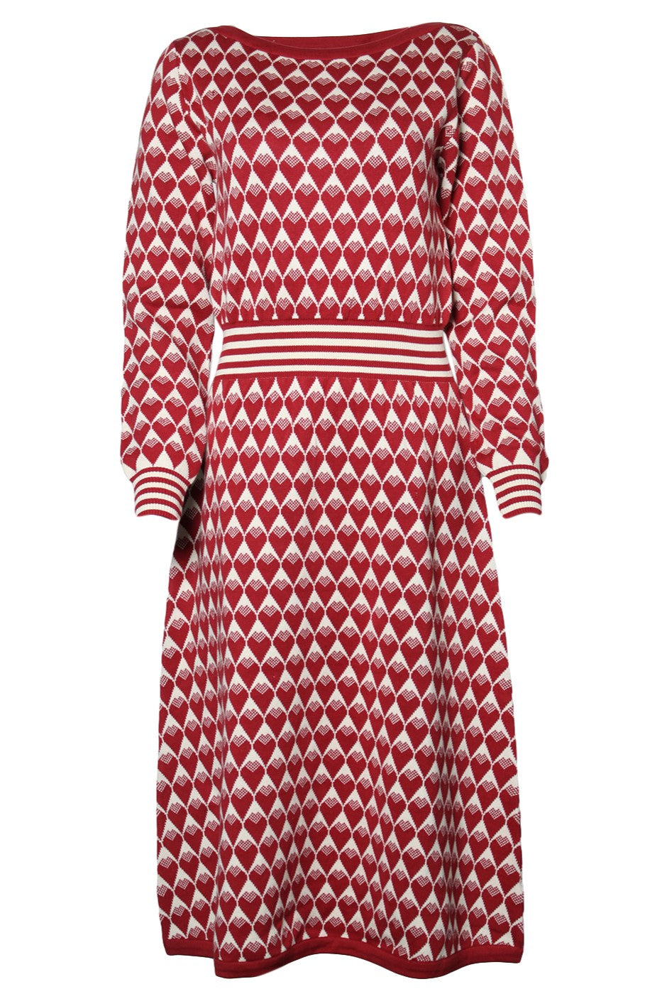 Midi-Strickkleid, Hearts