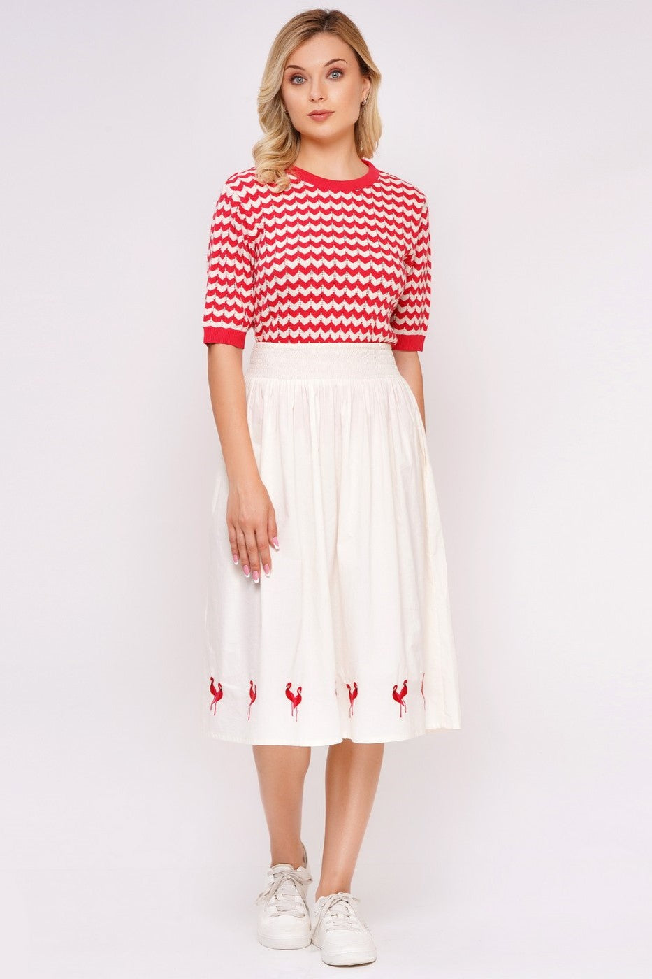 Rock mit Flamingos, Ivory