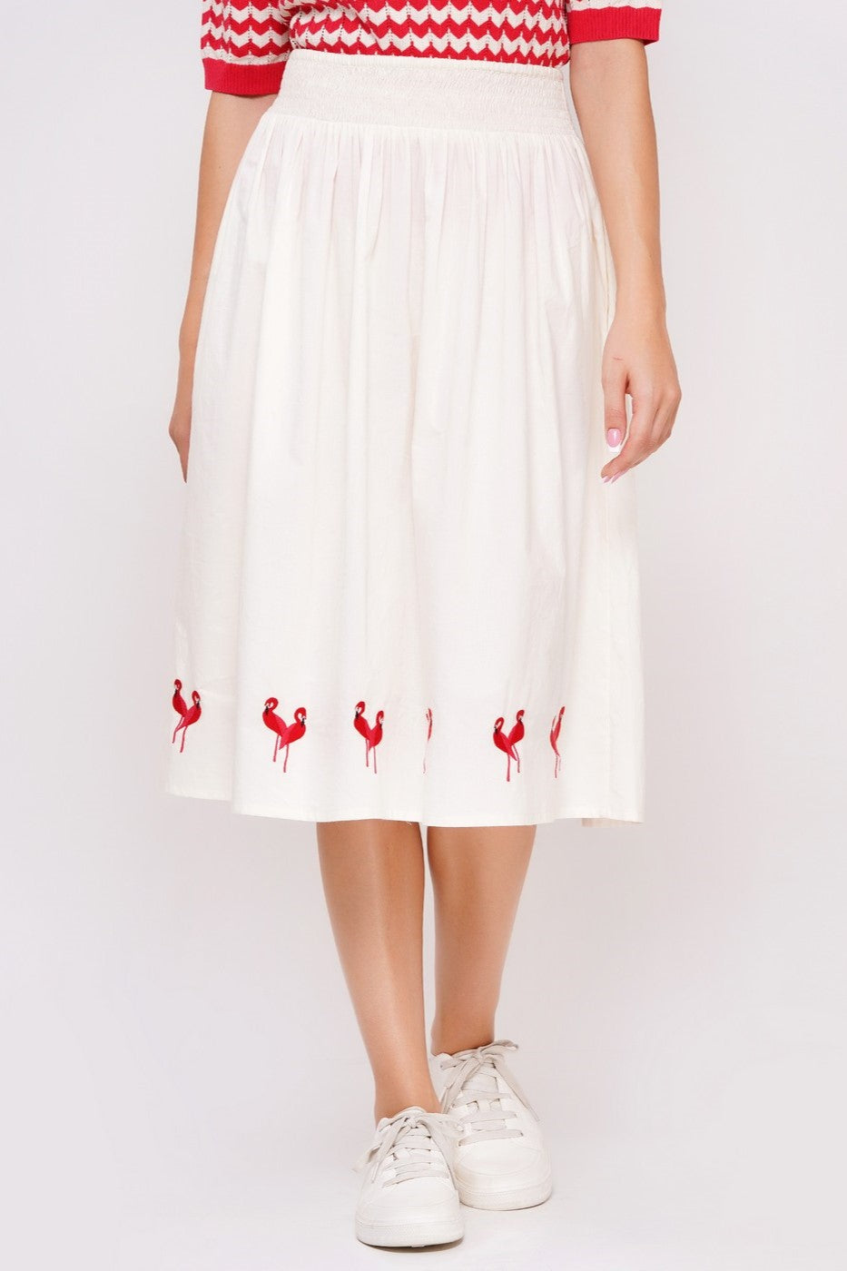 Rock mit Flamingos, Ivory