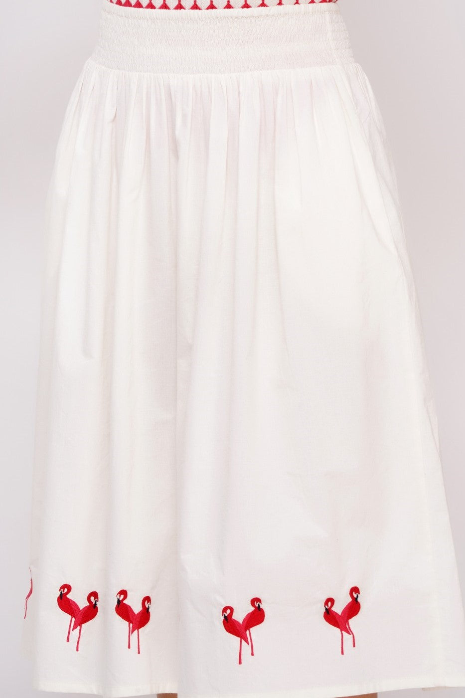 Rock mit Flamingos, Ivory