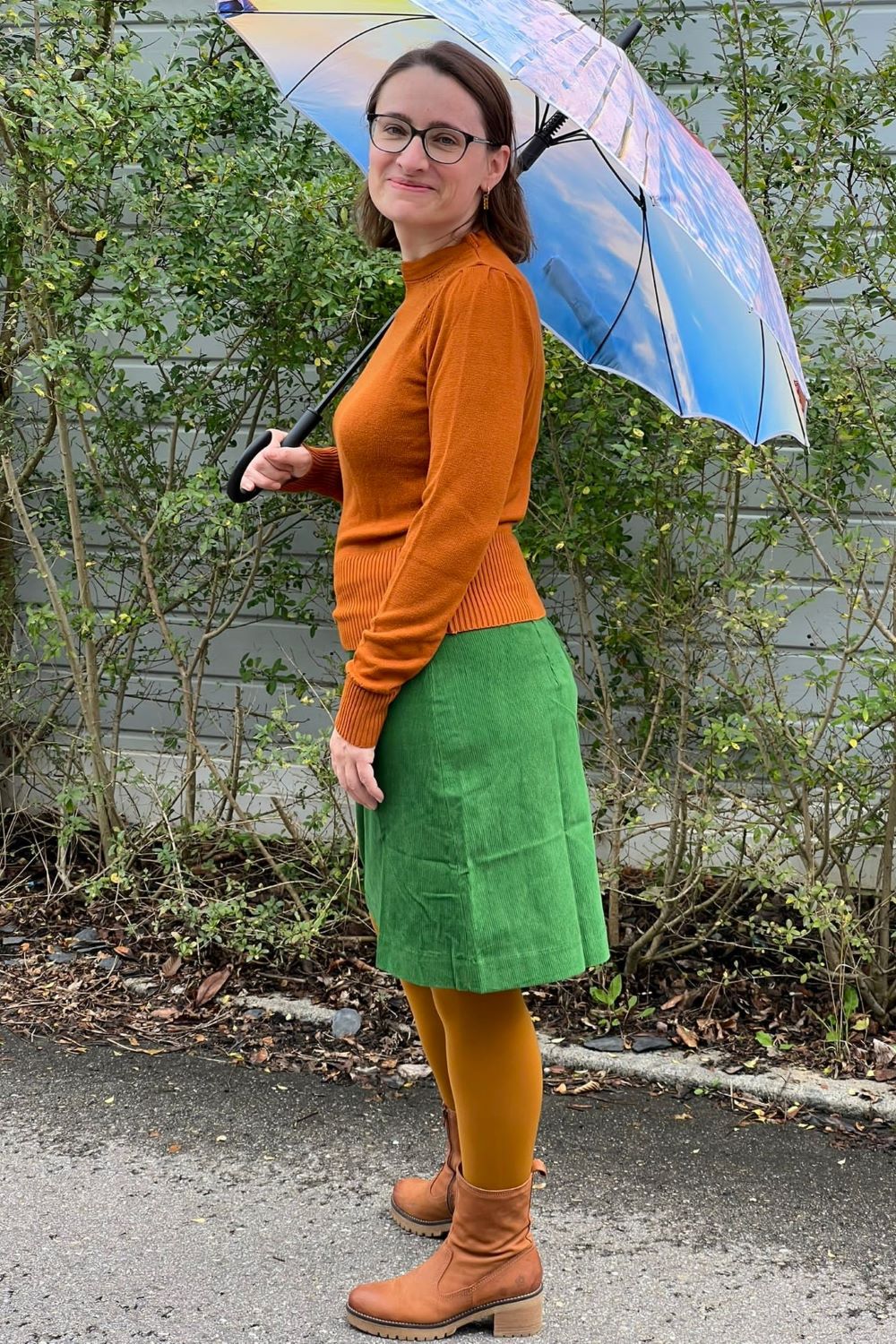 Danelondon Cord Skirt, Fall Jungle
