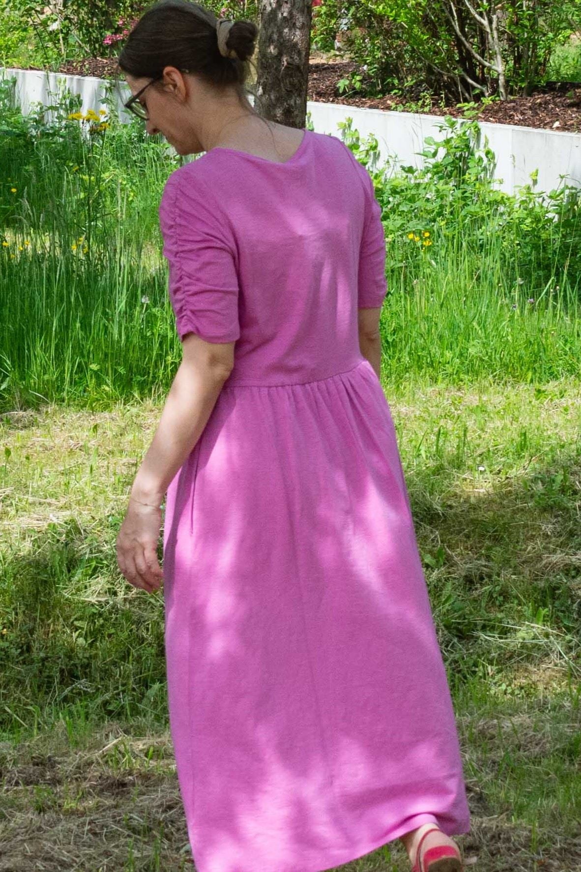 Kleid Organic Cotton Jersey Dress, Orchid