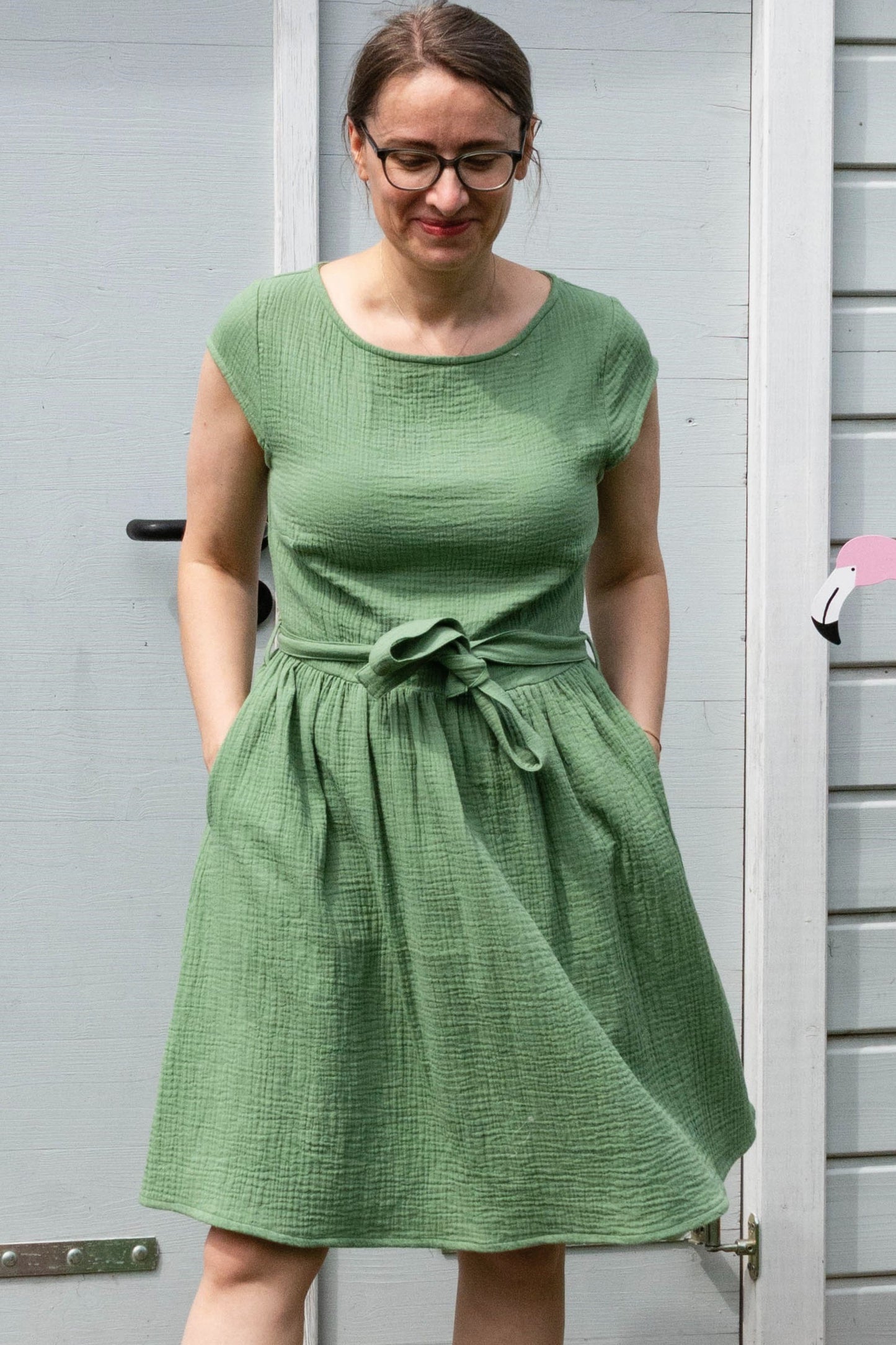 Musselin-Kleid, Grass Green