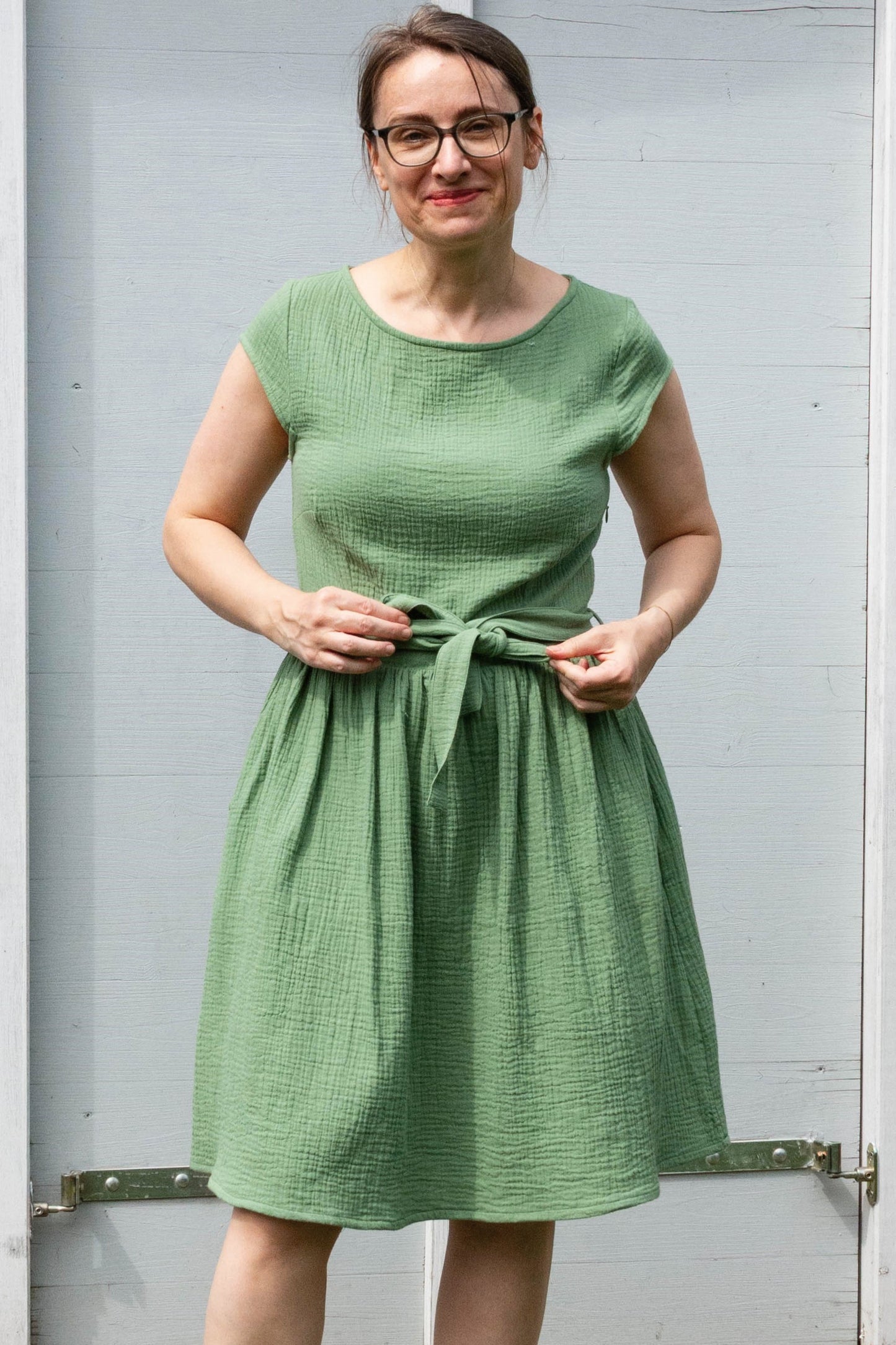 Musselin-Kleid, Grass Green