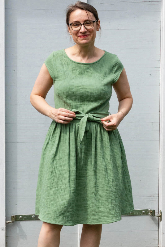 Musselin-Kleid, Grass Green