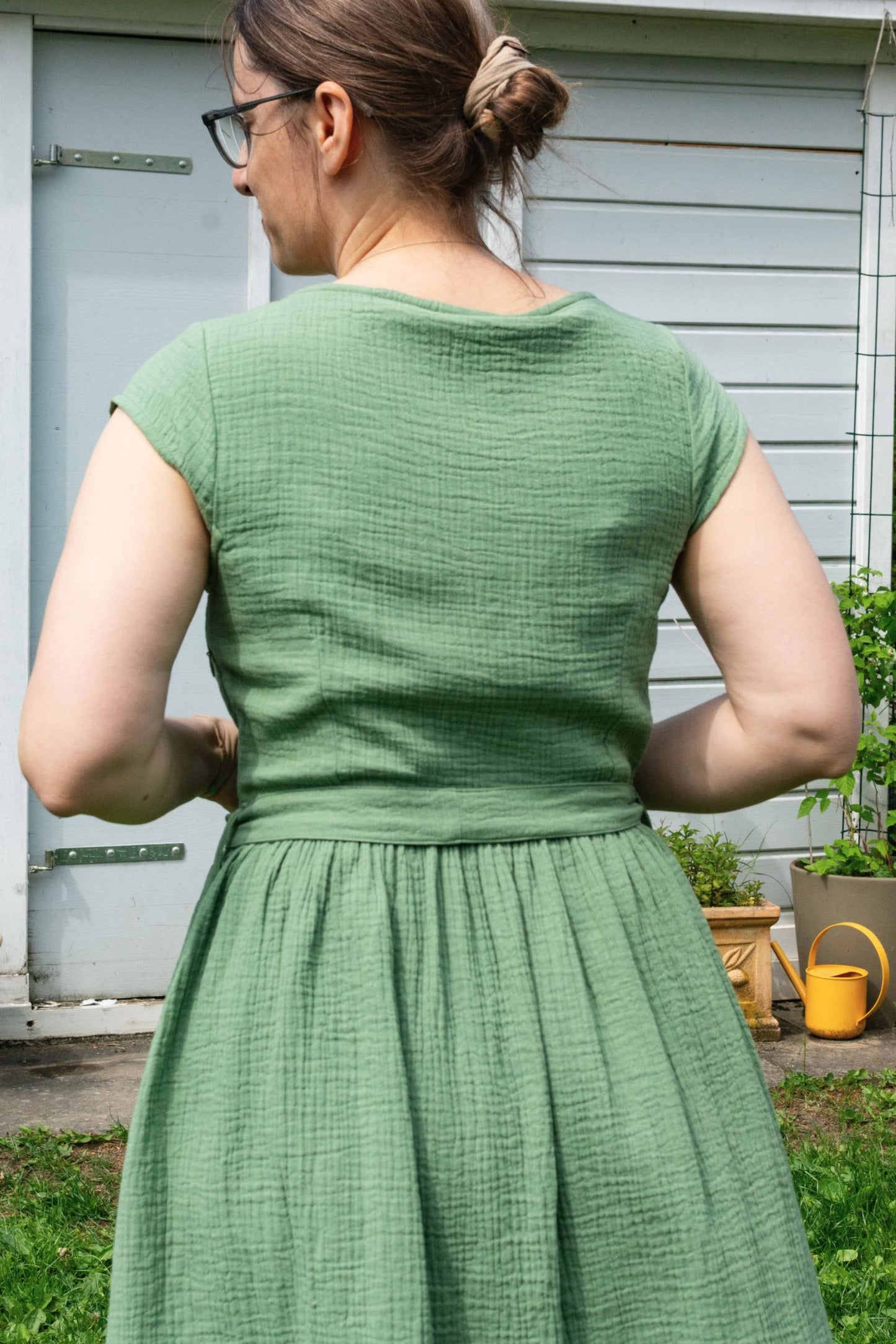 Musselin-Kleid, Grass Green