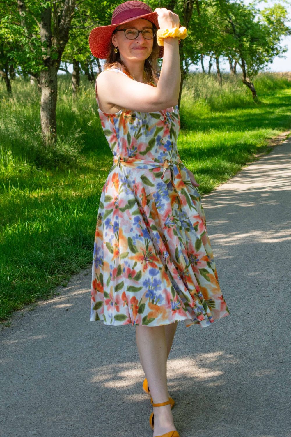 Nova Dress, Aquarell Flowers