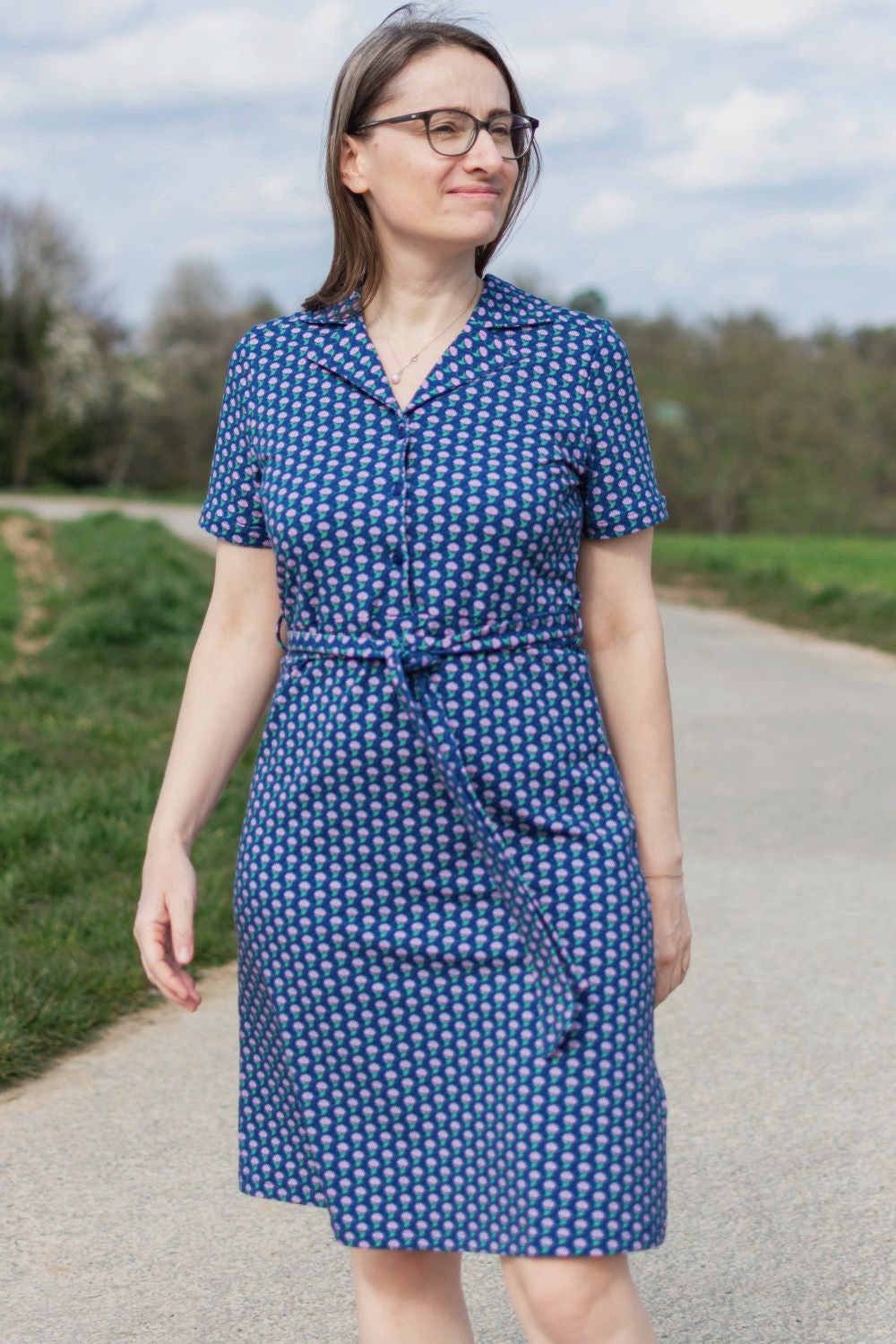 Kleid Monique Dress Short Sleeve, What About Flowers