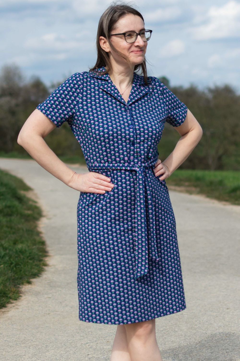 Kleid Monique Dress Short Sleeve, What About Flowers