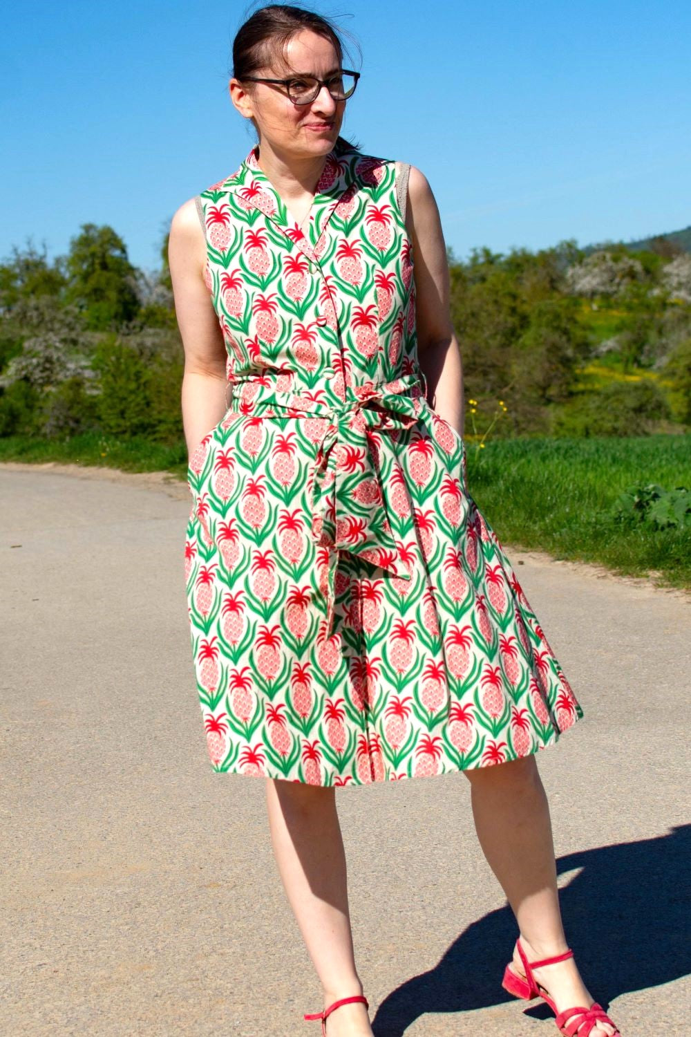 Kleid Kimberly Dress, Pineapples