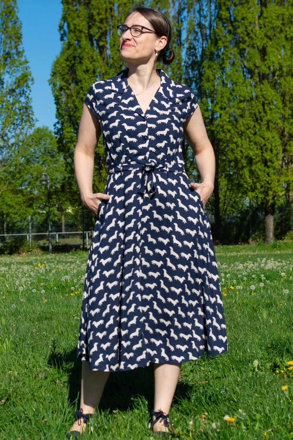 Midi-Kleid, Dackel