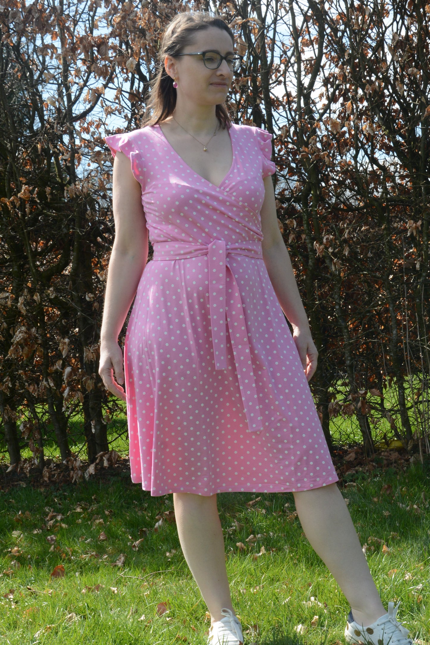 Kleid Boel, Dot Pink